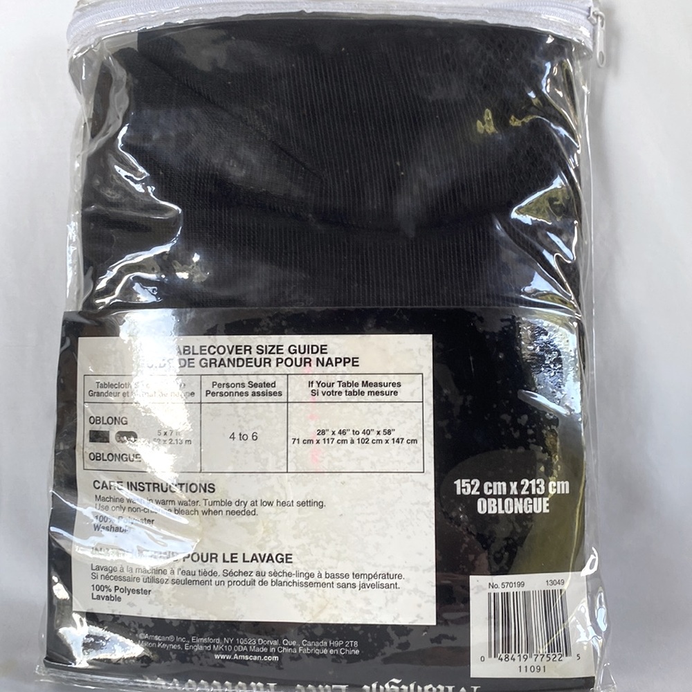 Like New Beautiful Well Made Midnight Black Lace Tablecover Halloween Decoration - Picture 7 of 9